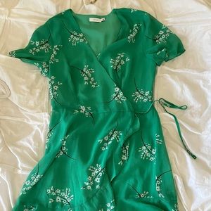 Floral wrap dress